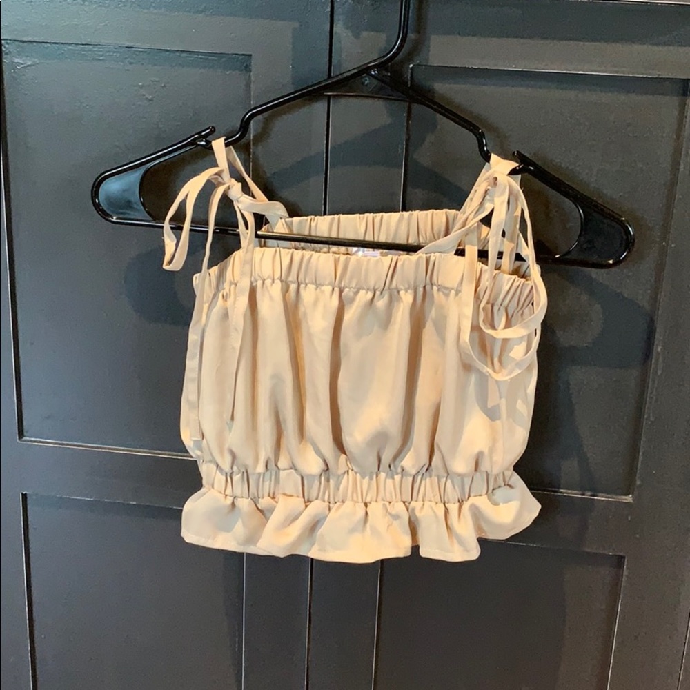 A cute tie your self tank top